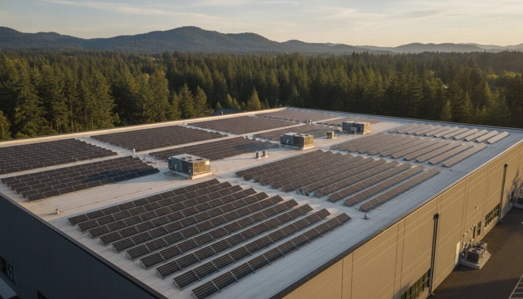 Why Do Most Commercial Buildings Have Flat Roofs? The Practical & Economic Reasons